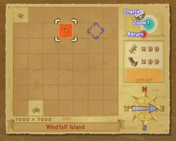 Zelda Wind Waker Sea Chart Map